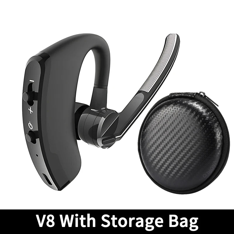 VAORLO V9 Bluetooth-навушники Спортивні автомобільні бездротові навушники з мікрофоном HD Handsfree Дзвінки Стерео-музика Бізнес-гарнітура V8