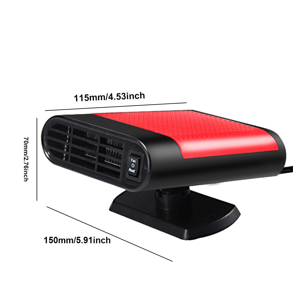 1200W Car Heater 12V/24V Electric Cooling Heating Fan Electric Heater Fan Windshield Defogging Demister Defroster Car supplies