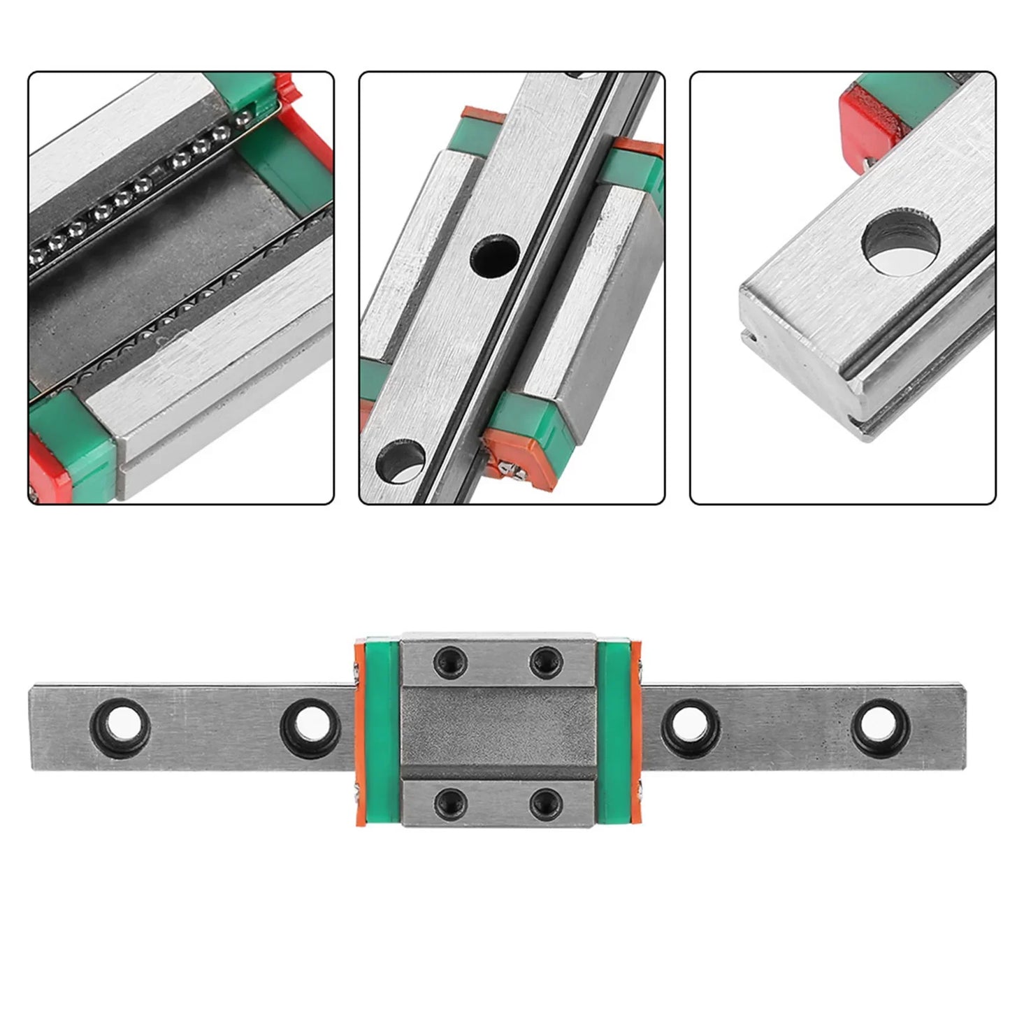 1pc LML9B Miniature Linear Rail Rail 150mm Width Slide Block Linear Rail Linear Rail Carriage Linear Motion Rail