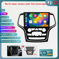 Hizpo 10.1 Carplay 4G 2Din Android 13 Car Radio for Jeep Grand Cherokee WK2 2014 -2022 Multimedia Video Player Autoradio GPS DSP