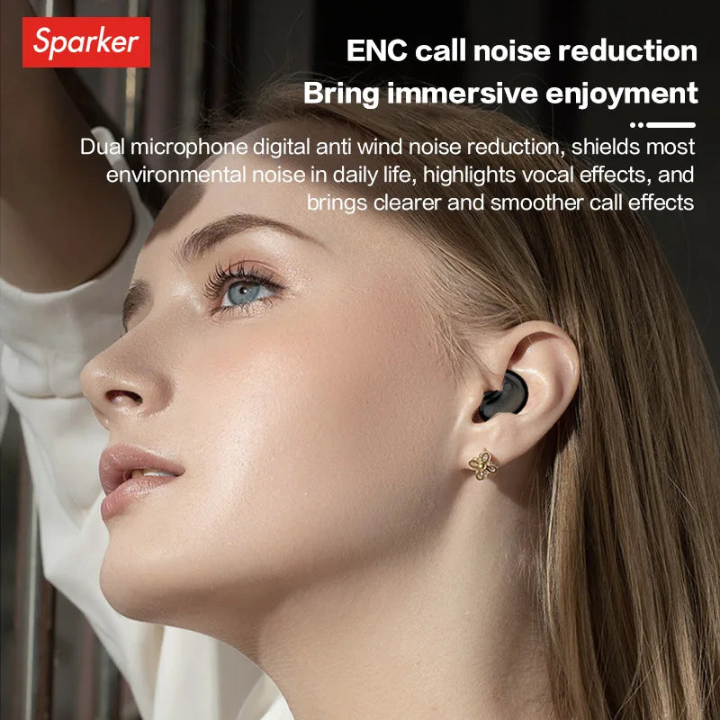 Y29 Bluetooth Earphones Wireless Sleep Invisible Mini Compact Wireless Bluetooth Earphones Long Battery Life Noise Reduction