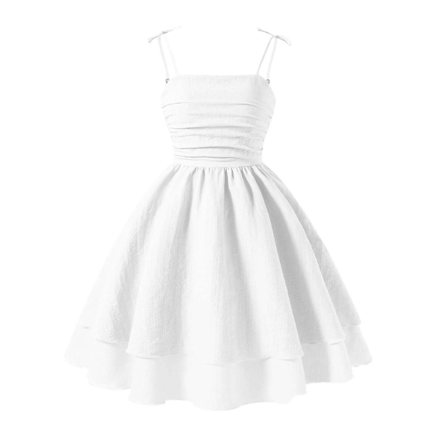 Girls Sling Dress Solid Color Yellow/Pink Tiered Princess Dress Sweet Style Tween Girls Dress Birthdaty Party Dating Clothes 12Y