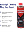 Car Headlight Restoration Fluid 800ml Auto Headlight Polisher Disassembly Headlight Polishing Liquid Polymer For Headlights