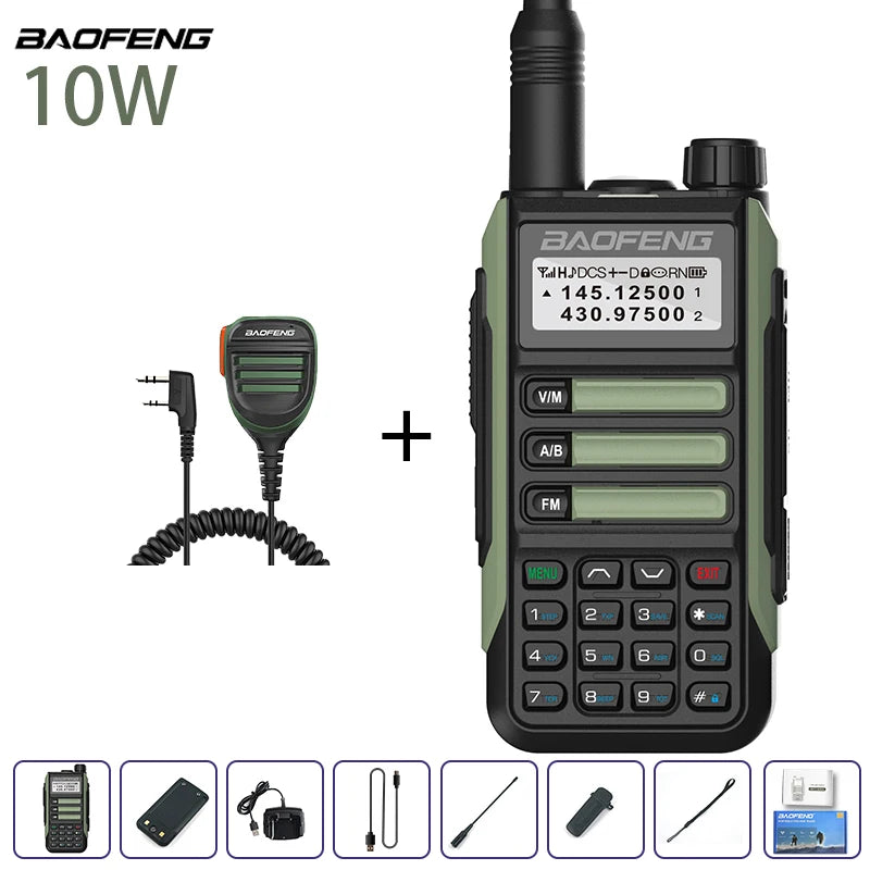 Baofeng UV-16 IP68 Waterproof Walkie Talkie Dual Band High Power Radio Dual Band Vhf Uhf CB Ham Radio Long Range Two Way Radio