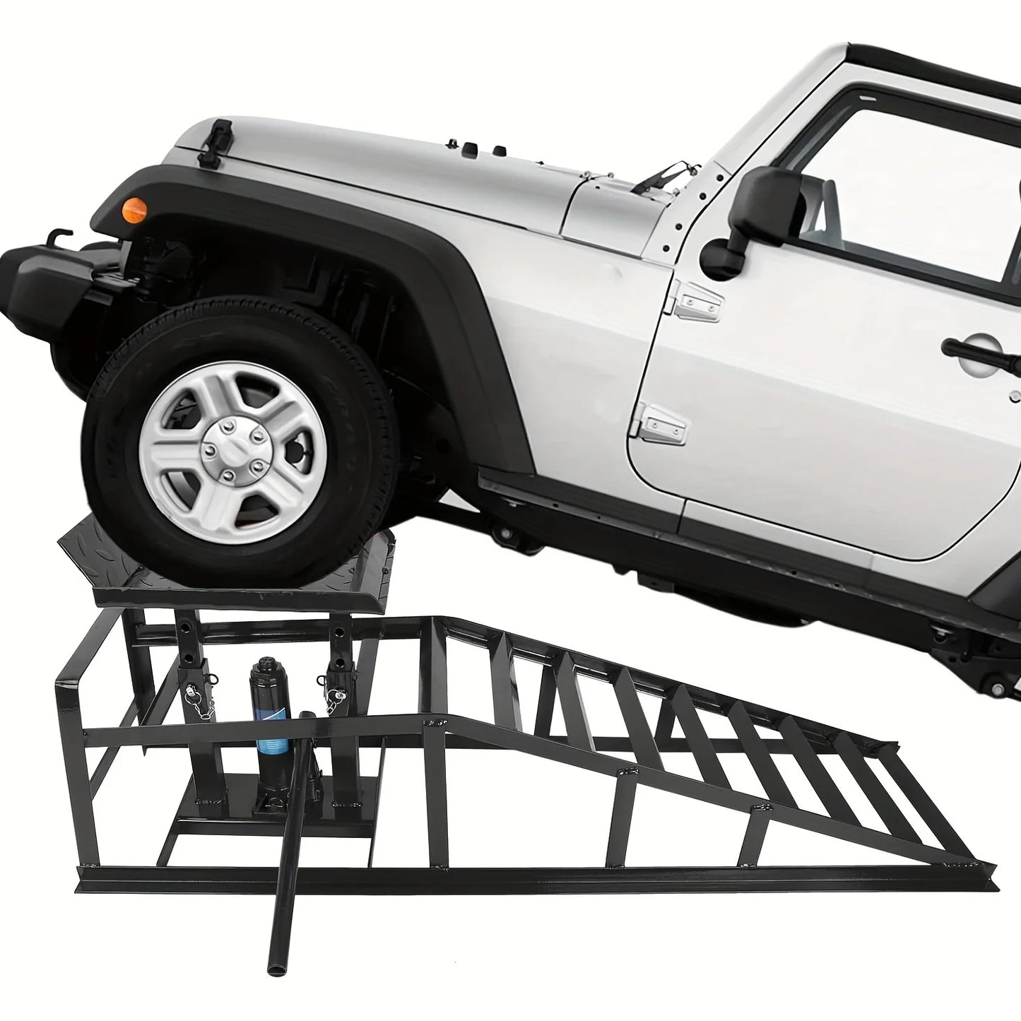 Auto Car Truck Service Ramps Lifts, Garage Car Lift Hydraulic Ramps 5 Ton, Automotive Hydraulic Lift Repair Frame Lift (2pcs)