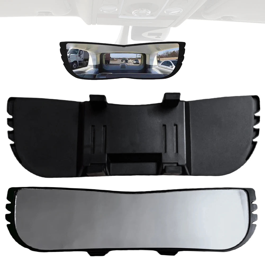 Universal Fit Curved Rearview Blind Spot Mirror HD Glass Wide-Angle Oval Shaped Interior Car Auxiliary Mirror Car Accessories