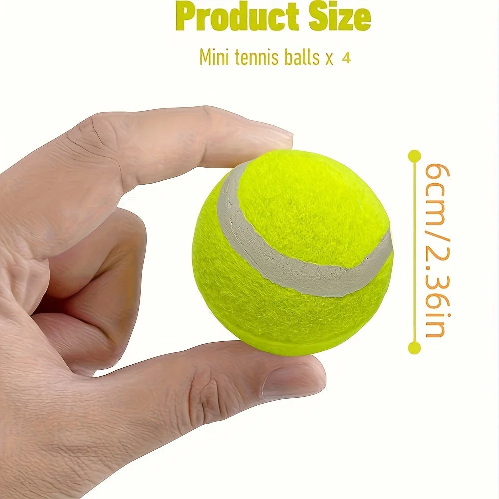 12 packs of small dog tennis balls, pet toys for playing and training
