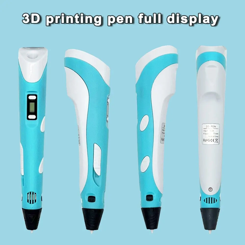 3D Printing Pen for Kids - USB DIY Drawing with 9M PLA Filament