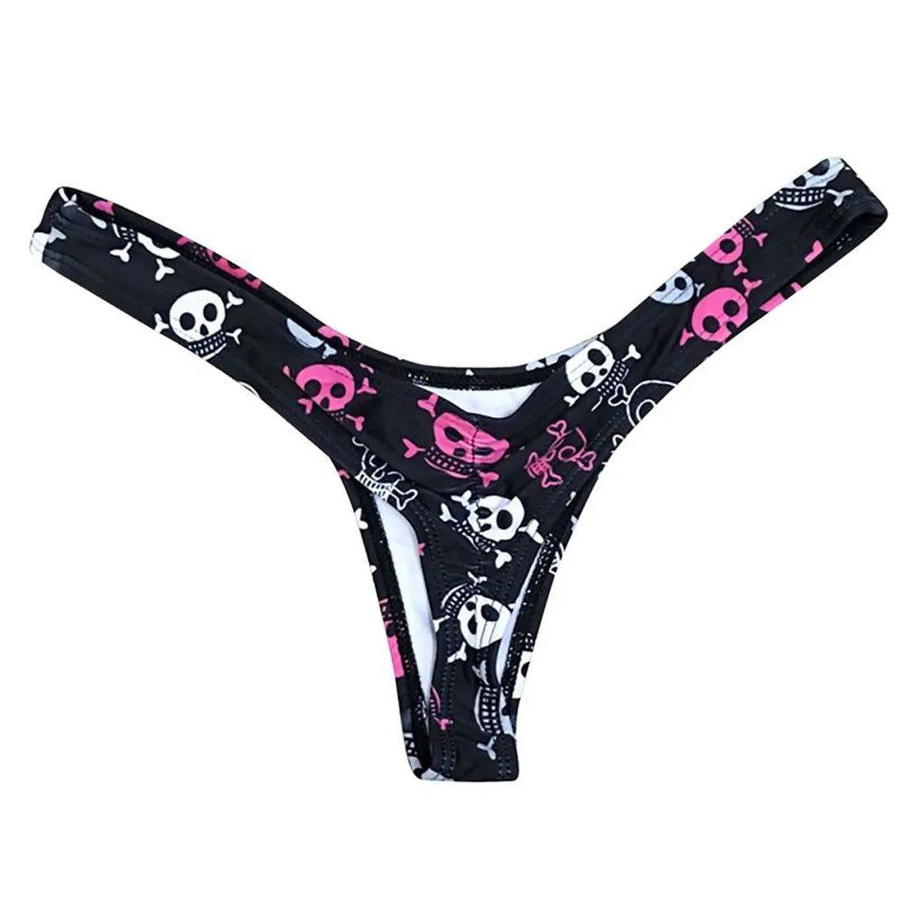 Women Brazilian Digital Printed Bikini Bottom Thong Bathing Beach Swimsuit Swimwear Sexy Plus Size Bathing Swimming 2023