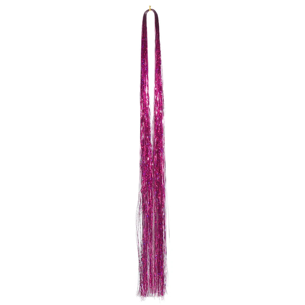 1PC Glitter Tinsel Shiny Fairy Hair Tinsel Sparkling Tinsel for Women Girls Hair Accessories for Cosplay Party