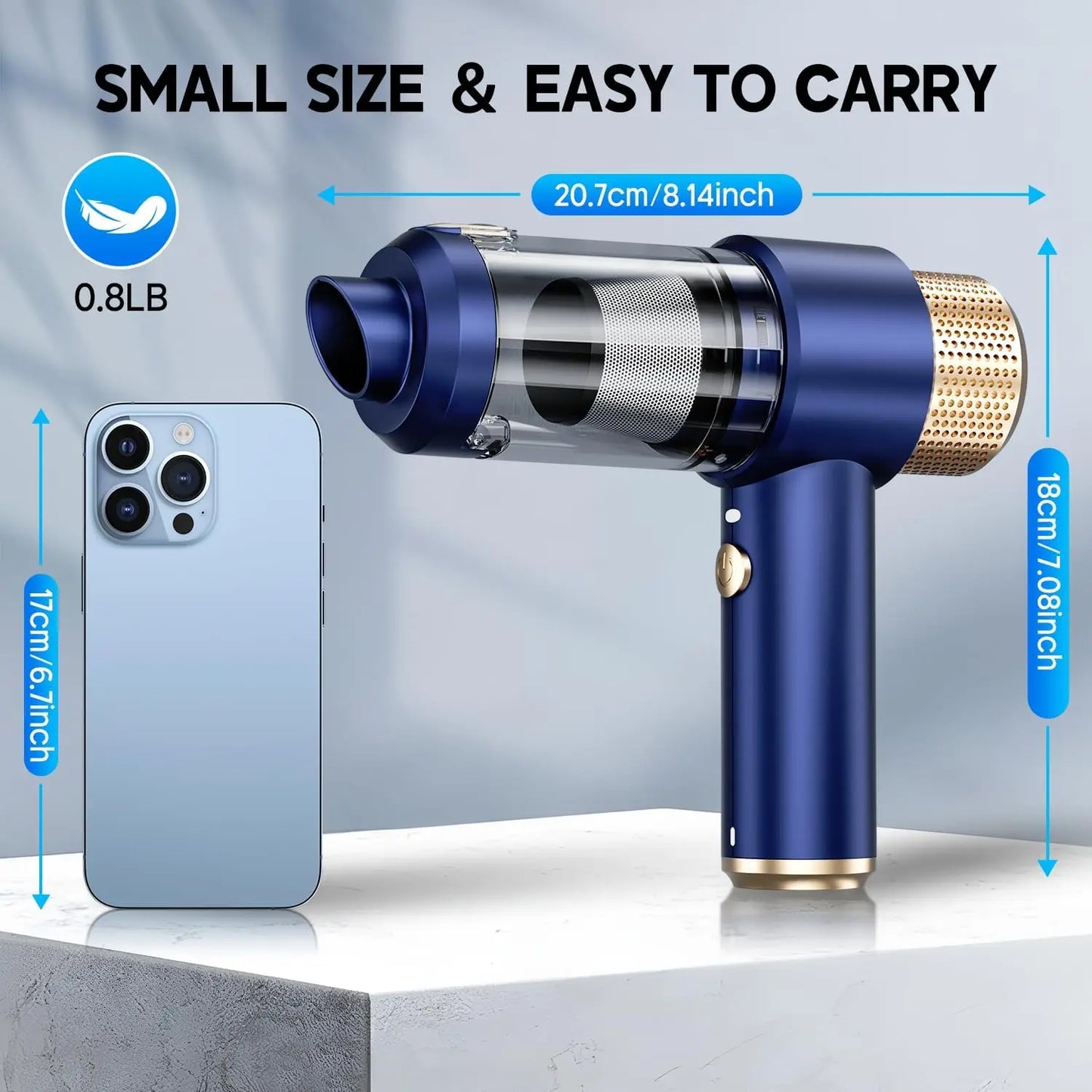 Car Vacuum Cleaner Air Blower Cordless Powerful Wireless Car Cleaner Portable Vacuum Cleaner Cleaning Machine For Car Home 2 In1