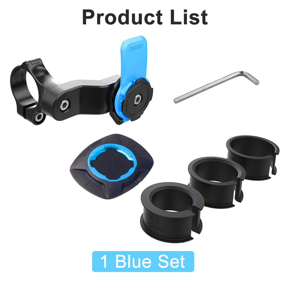 Motorcycle Handlebar Phone Holder 360°Bicycle Quad Lock Bracket Security Navigation Support Mount Moto Anti-Shock Phone Brackets