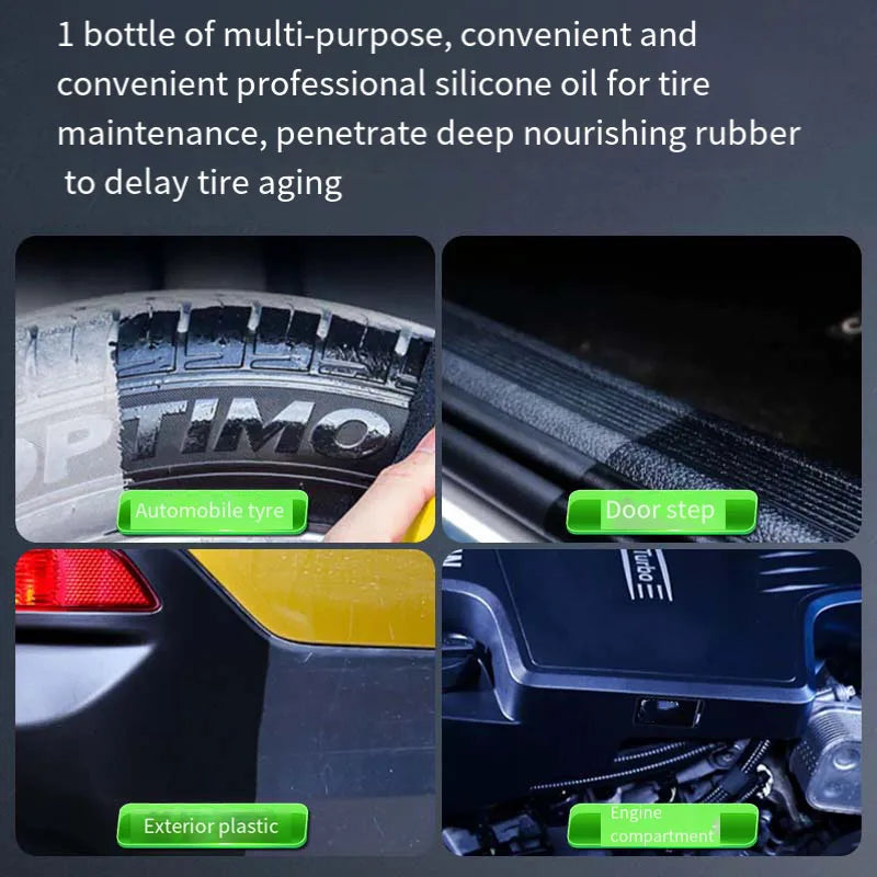 Car tire wax tire brightener foam cleaning water-repellent maintenance plastic wax anti-aging car cleaning supplies