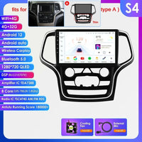 Hizpo 10.1 Carplay 4G 2Din Android 13 Car Radio for Jeep Grand Cherokee WK2 2014 -2022 Multimedia Video Player Autoradio GPS DSP