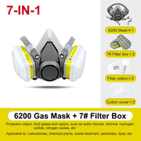 Reusable Full Face Respirator 6200 spray mask for spraying Painting Chemical Polishing Welding Woodworking Work Protection