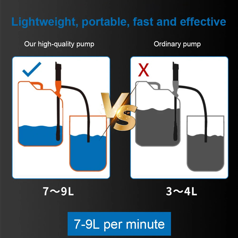 Liquid Oil Transfer Pump Handheld Water Pump Battery Powered Efficient Fuel Transfer Pump Outdoor Car Vehicle Fuel Gas Transfer