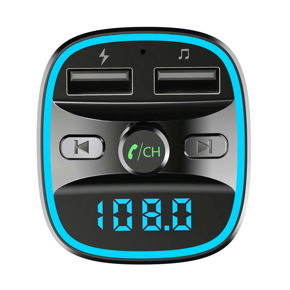 T25 MP3 Player Fast Charging Dual USB Charger Car Bluetooth 5.0 FM Transmitter