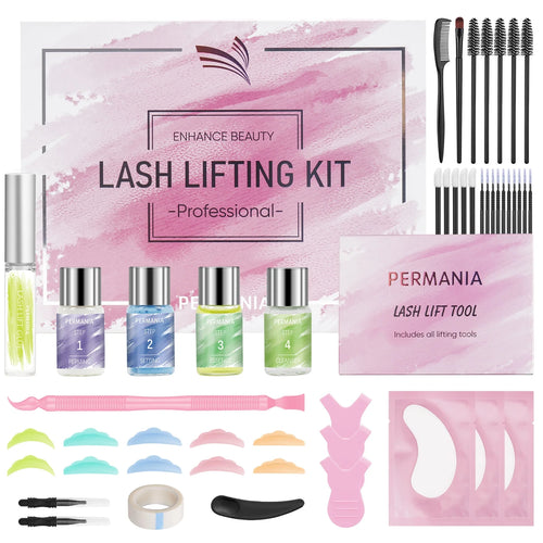 PERMANIA Eyebrow Lamination kit Lash Lift Kit Cruelty Free Eyebrow Perm Kit Includes All Tools & Accessories Eyelash Curlers