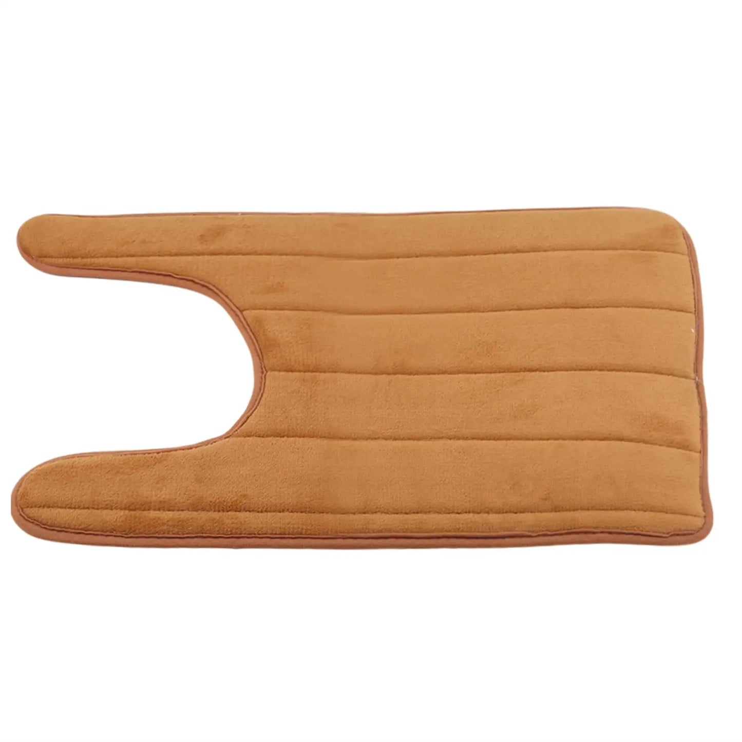 1pc New Washroom Toilet Foot Mat U-Shaped Floor Mat Waterproof Pad Bathroom Water Absorption Anti-Skid Pad