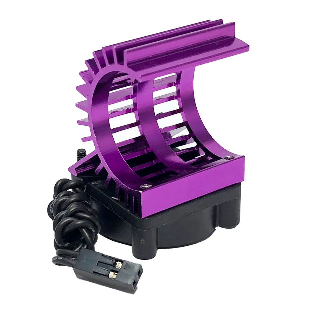 RC 380 390 2838 2845 2847 Brushless Motor RC Motor Fan Aluminum Cover Heat Sink with Cooling Fan for 1/14 1/16 1/18 RC Car