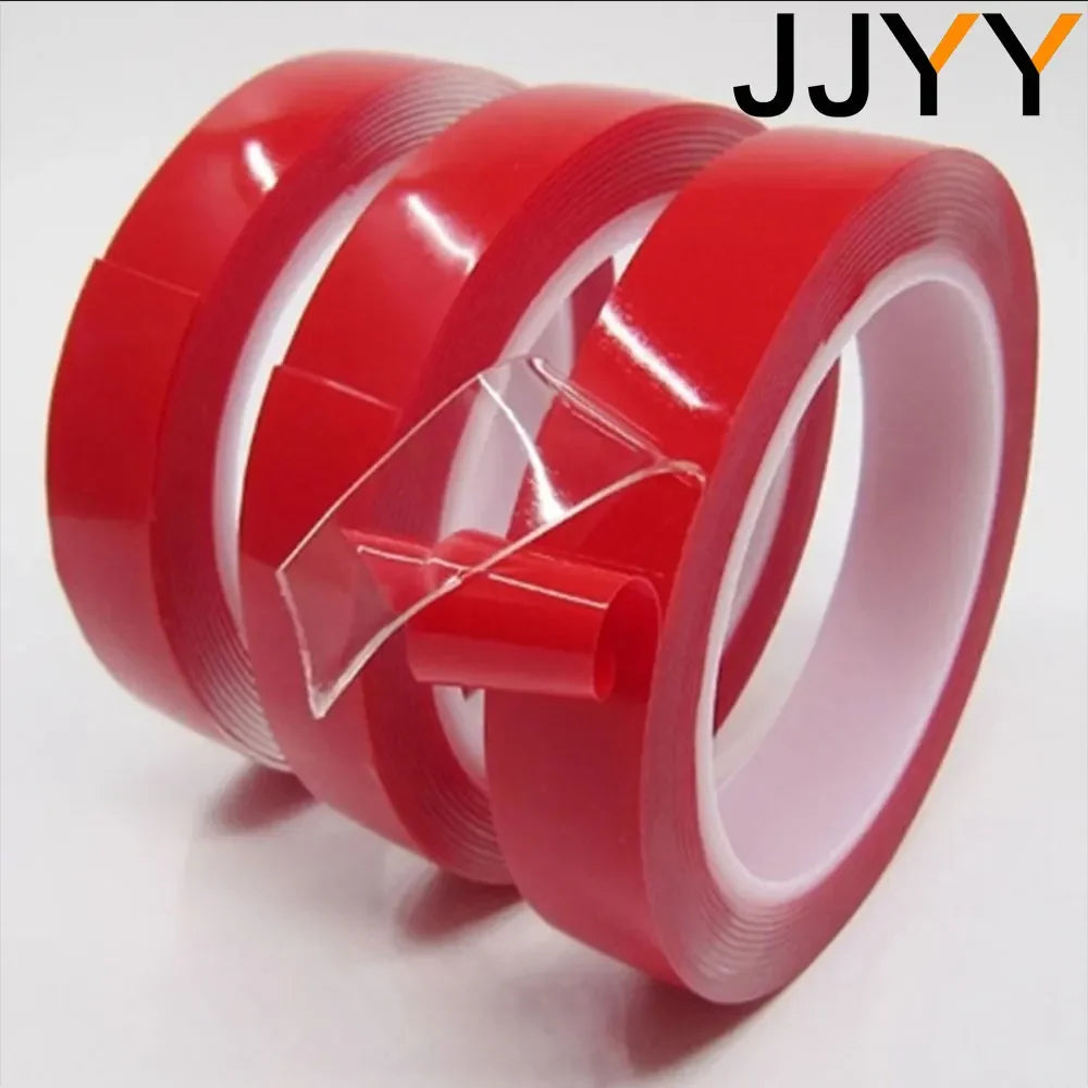 JYY 5/8/12/15MM Double Sided Tape Strong Clear Transparent Acrylic Foam Adhesive Tape Waterproof Glue Household Wall
