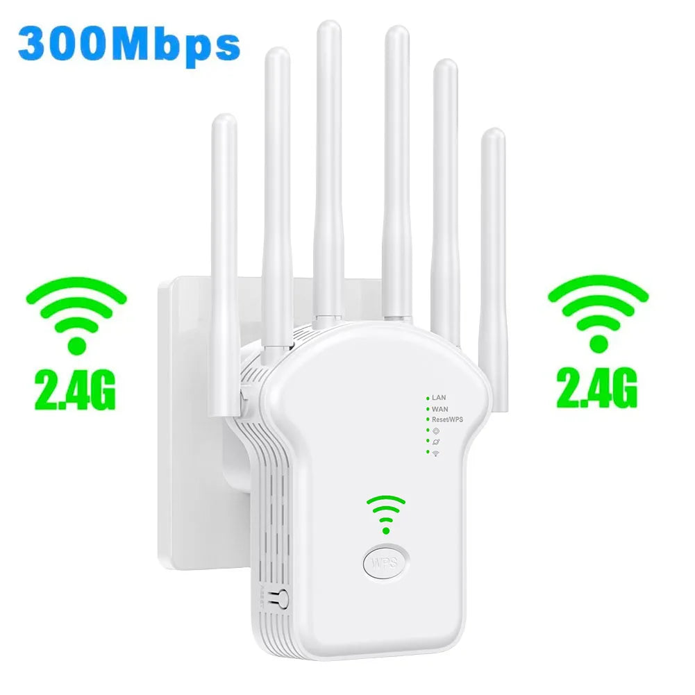1200Mbps Wireless WiFi Repeater Wifi Signal Booster Dual-Band 2.4G 5G WiFi Extender 802.11ac Gigabit WiFi Amplifier WPS Router