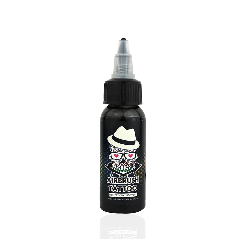 OPHIR Airbrush Tattoo Inks with Color Wheel 30ML/Bottle 12/18 Colors Body Art Paint for Airbrush Temporary Tattoo TA053