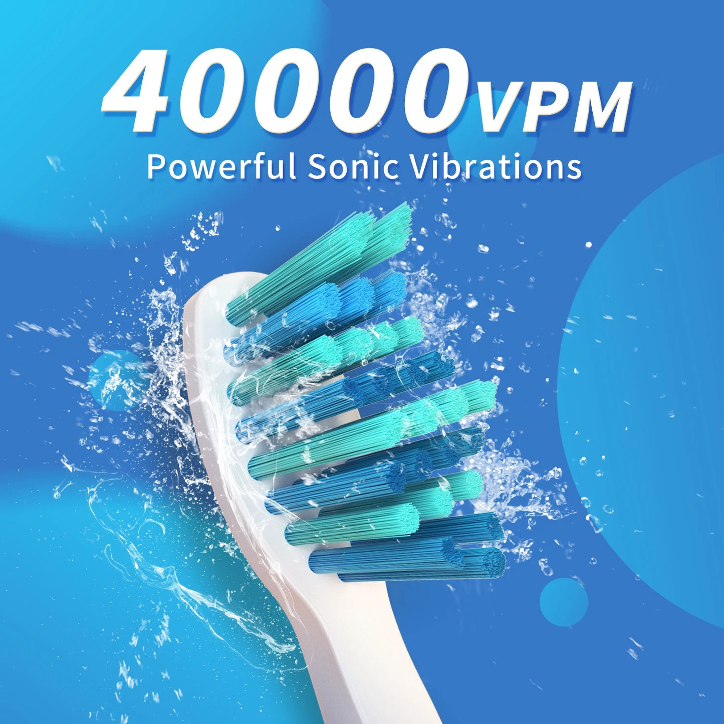 SEAGO Electric Toothbrush for Adults, with 8 Brush Heads and 5 Modes, Rechargeable Sonic Toothbrush One Charge for 30 Days