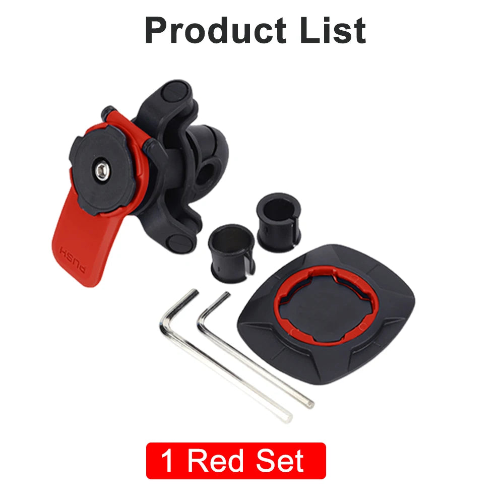 Motorcycle Handlebar Phone Holder 360°Bicycle Quad Lock Bracket Security Navigation Support Mount Moto Anti-Shock Phone Brackets