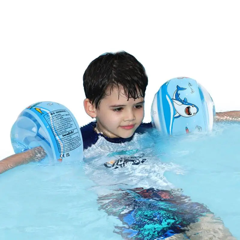 Pool Floats for Child Swimming Ring Swim Tube Water Play Equipment Inflatable Buoys Portable Kids Swimming Arm Floaties Pool Toy