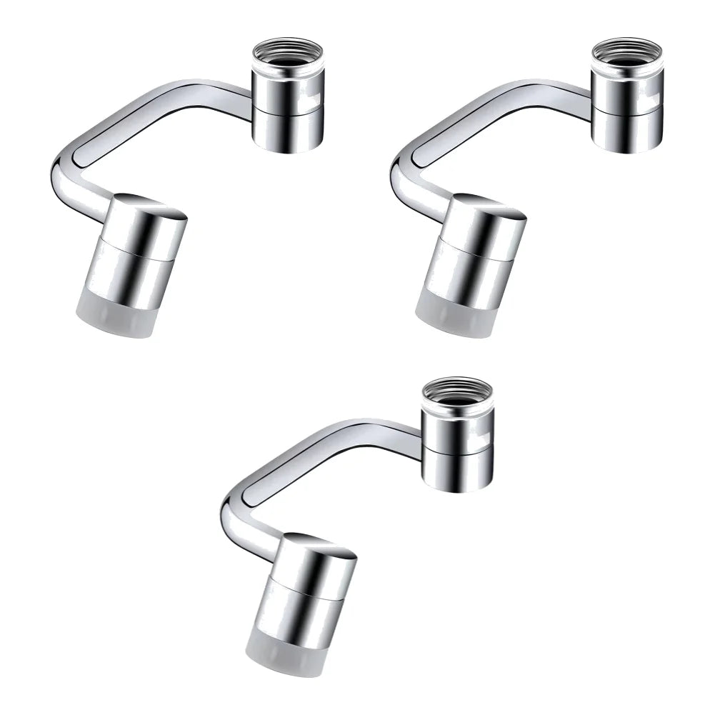 1080° Rotatable Extension Faucet Sprayer Head Universal Faucet-Extender 2 Modes Stainless Steel Bathroom Tap Extend Adapter