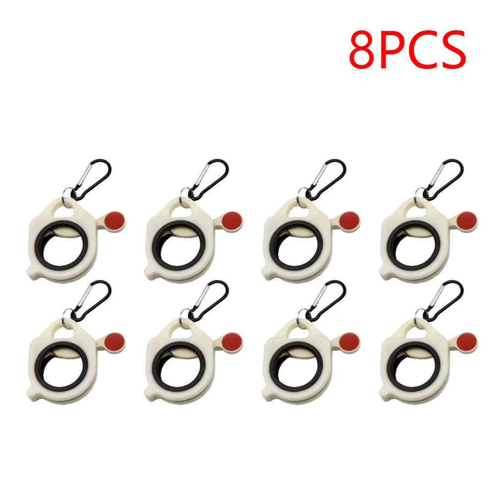 1-10PCS Fluorescent Cable Tie Organizer Plastic Cable Tie Holder Portable Electrical Wire Ties Organizer Storage Tool Bag