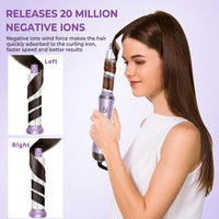 Hair Dryer Brush 5 in 1 Detachable Blow Dryer Brush Negative Ionic Hot Air Brush Hair Styling Tool Set Round Hot Air Straighten