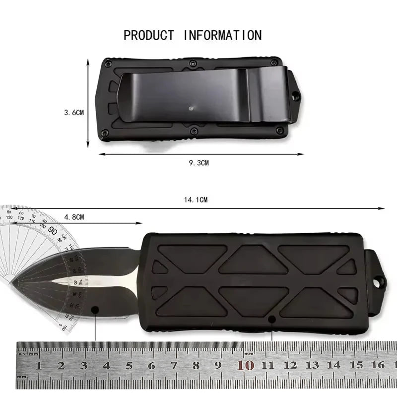 Mini Pocket Folding Knife 440C Blade Zinc Aluminum Handle Self-defense Survival Tactical Hunting EDC Camping Outdoor knives