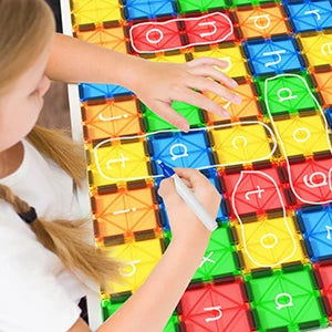 Magnetic Tiles Kids Toys for 3+ Year Old Boys & Girls, STEM Building Blocks Toys & Games, Sensory Toys for Toddlers, 3 4 5 6 7 8