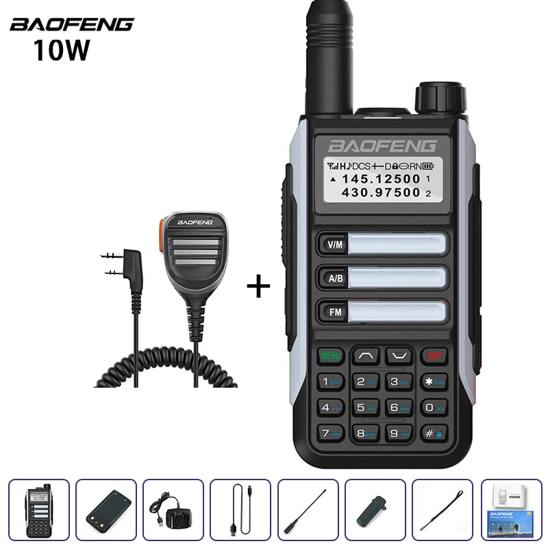 Baofeng UV-16 IP68 Waterproof Walkie Talkie Dual Band High Power Radio Dual Band Vhf Uhf CB Ham Radio Long Range Two Way Radio