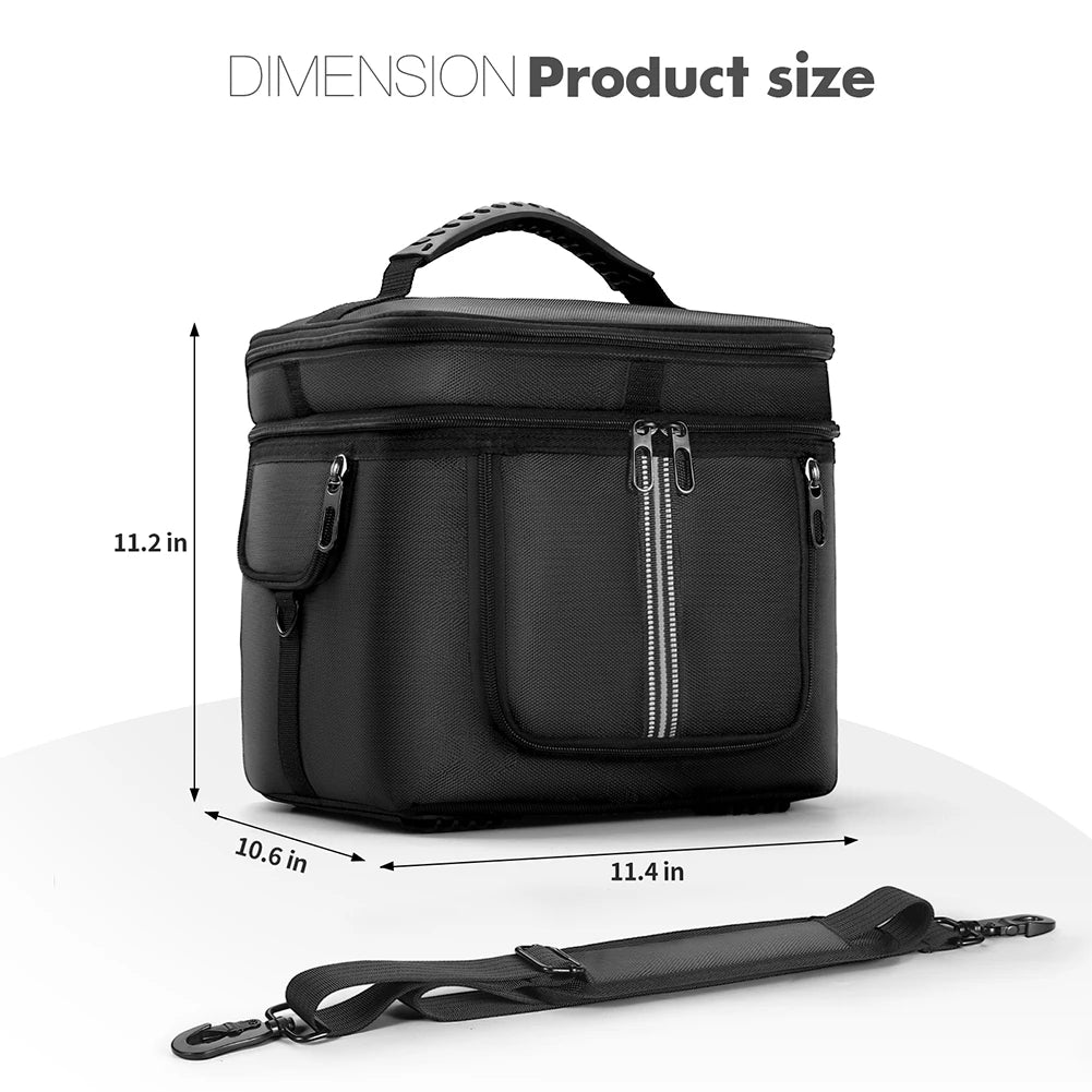 Portable Power Station Bag Waterproof Carrying Case Protective Case Multiple Pockets for Ecoflow River 2 Pro/Ecoflow River 2 Max