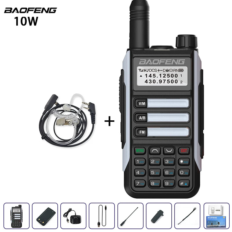 Baofeng UV-16 IP68 Waterproof Walkie Talkie Dual Band High Power Radio Dual Band Vhf Uhf CB Ham Radio Long Range Two Way Radio