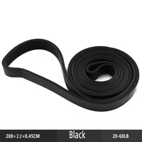 Natural Rubber Resistance Bands Fitness Rally Body Building Yoga Pull Up Belt 41" 208cm