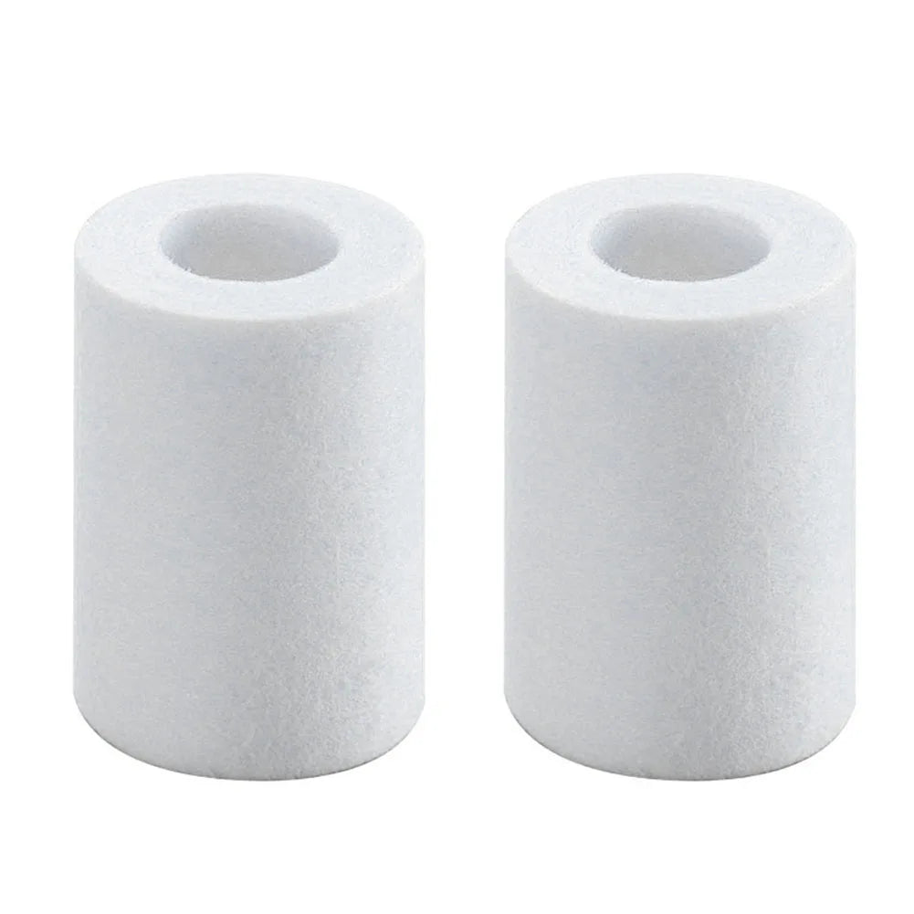 Household Water Filter Filtered Shower Head Transparent 5 Micron PP Cotton Filter 3.5x2.4in for Improving Skin Hair Nails Health