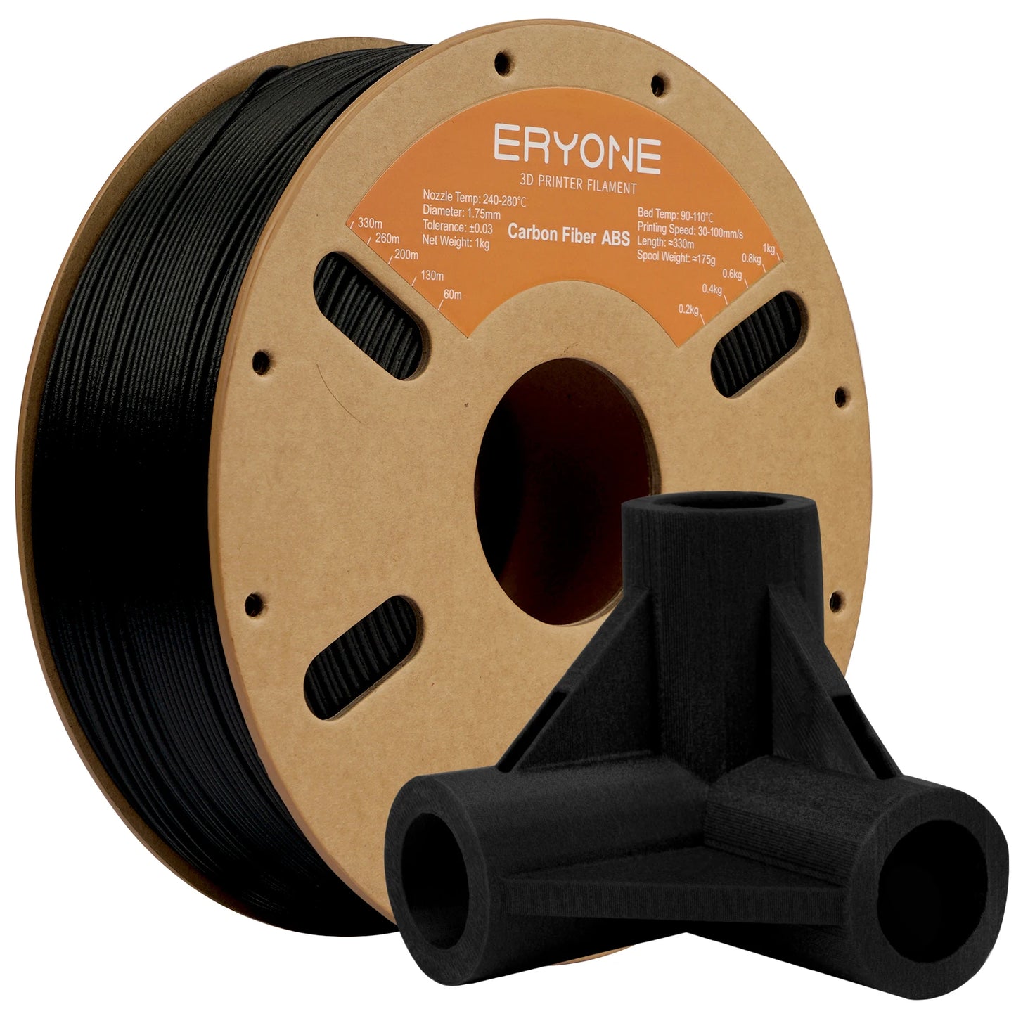 ERYONE ASA ABS PETG/PLA Carbon Fiber 1KG 1.75mm ±0.03mm Diameter High Quality For 3D Printing Filament Fast Shipping New Arrival
