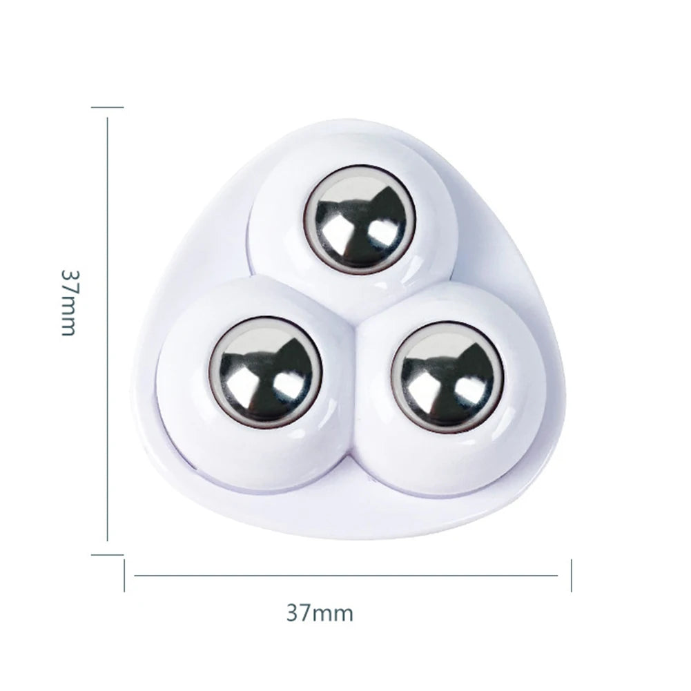 4pcs Swivel Caster Wheels No Noise Self Adhesive Universal Pulley Rotating Wheels for Trash Can Bottom Kitchen Small Appliances