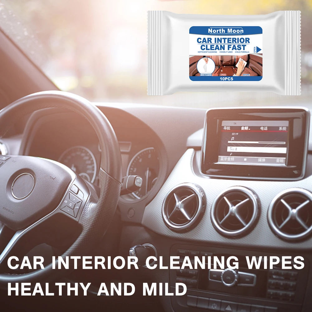 Auto Car Interior Anti-Fog Clean Wipe Disposable Carpet Seat Wet Towel Accessory
