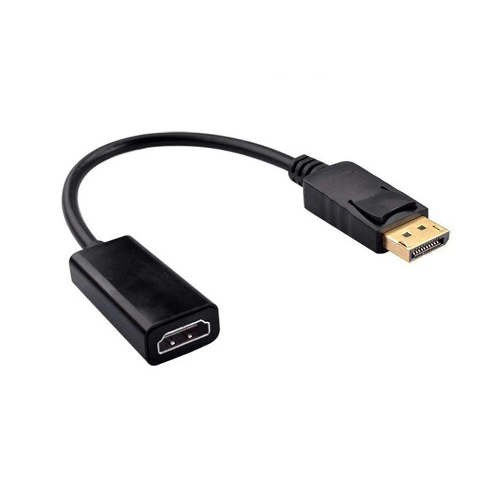 4K DisplayPort to HDMI-compatible Adapter Converter Display Port Male DP to Female HD TV Cable Adapter Video Audio For PC TV