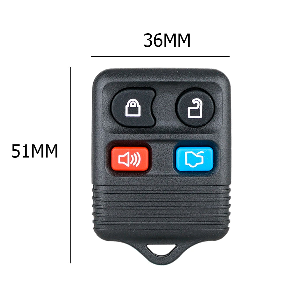 2-5pcs 4 Button Keyless Entry Fob 315MHz Keyless Entry Remote Control Clicker Transmitter for Ford Escape Excursion Expedition