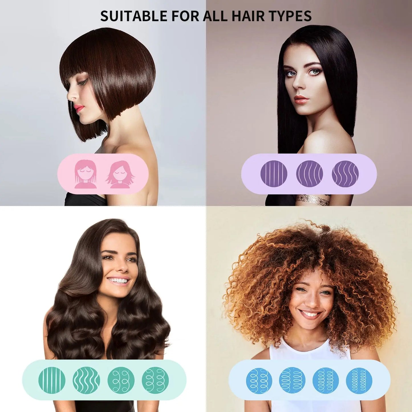 Qipooh Curved Vented Hair Brush Scalp Massage Comb Women Wet Curly Detangle Hair Brush for Salon Hairdressing Styling Tools