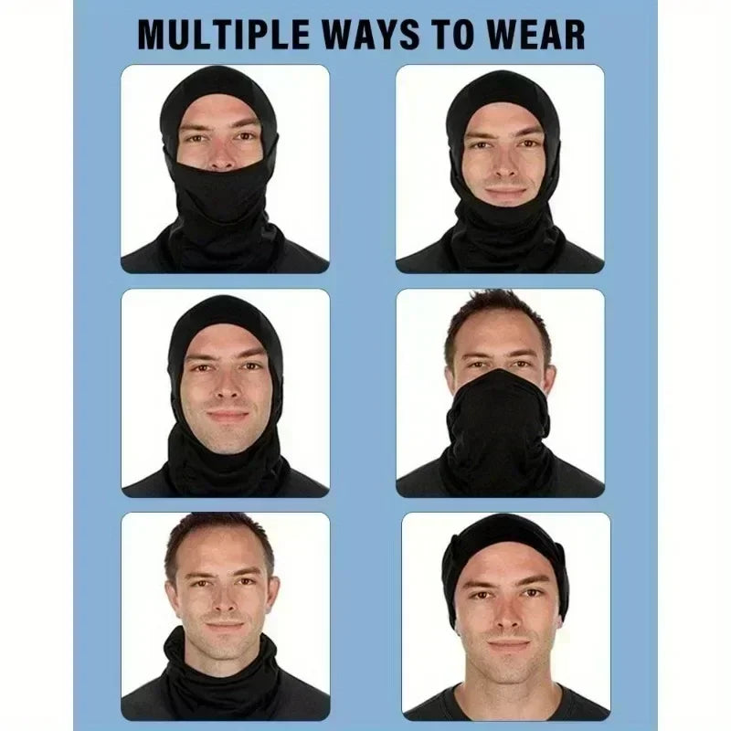 Unisex Balaclava, Winter Ski Mask, Motorcycle Face Mask, Winter Balaclava, Black