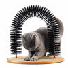 Cat Toy Arch Self Groome Pamper Feline with A Massage Grooming Rubbing Brush with Scratching Pad Toy for Cats Interactive Toys