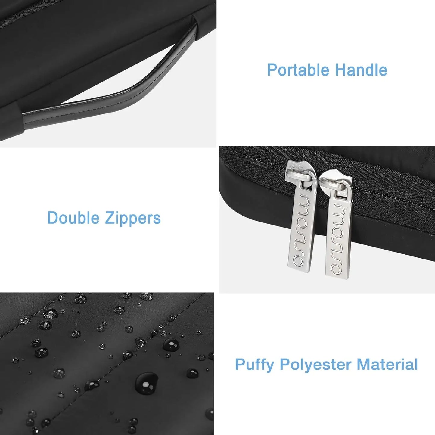Laptop Briefcase Sleeve for MacBook Air Pro M4 M3 M2 M1 13 14 15 15.6 16 inch HP Dell Lenovo Asus Notebook Computer Bag Case