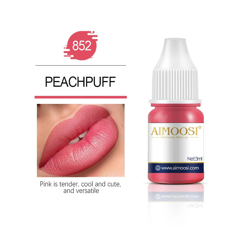 Tattoo Ink Nano Pigment Milkly Colors For Semi Permanent MakeUp Sets Tint Eyebrow Eyeliner Lips Beauty 3ml Microblading Pigments